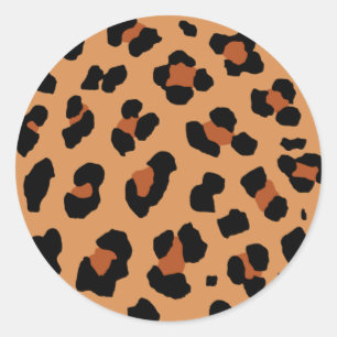 Adesivo Impressão do leopardo