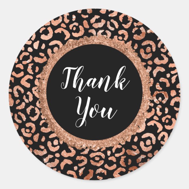 Adesivo Impressão em Animais Leopardo Chic Preto (Frente)