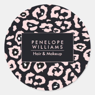 Adesivo Impressão Leopardo Rosa