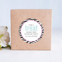 Adesivo Impressão Moderna Minimalista Simples de Aniversár