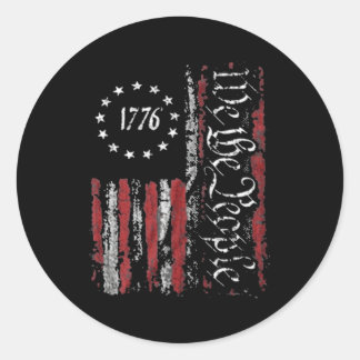 Adesivo Impressão no Bandeira Americana Patriótica 1776 Nó