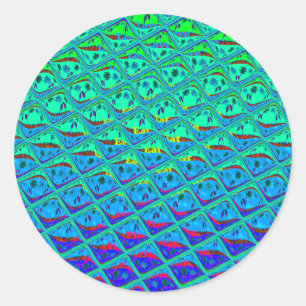 Adesivo Impressão Oceanic Mermaid: design de arte de padrã