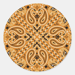 Adesivo Impressão ocidental do lenço do Bandana de Tan
