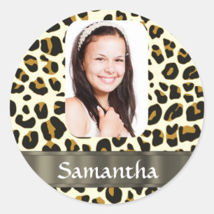 Adesivo Impressão personalizado do leopardo