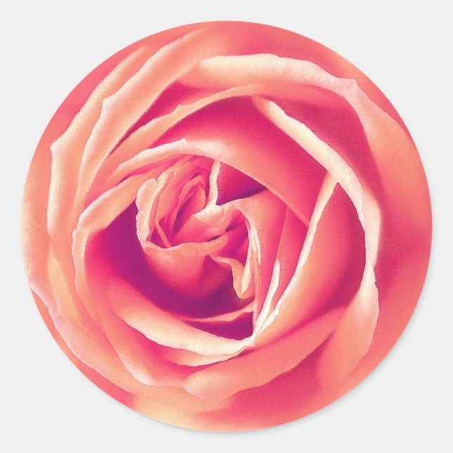 Adesivo Impressão rosa de coral (Frente)