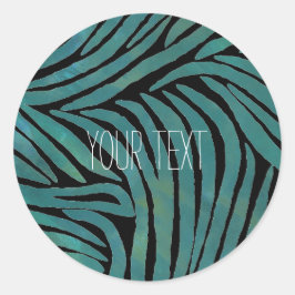 Adesivo Impressão Teal Zebra