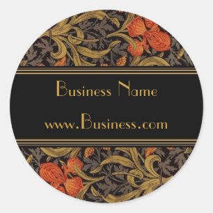 Adesivo Impressão Vintage William Morris Preto