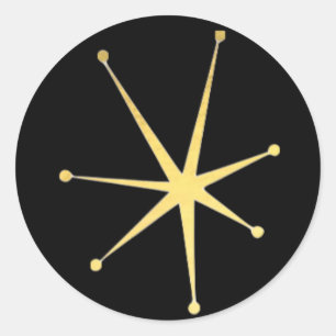 Adesivo Impressionante Dourado Impressionante Retro Glamor