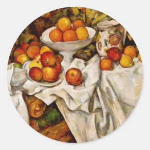 Adesivo Impressionismo de Impressão de Maçãs e Laranjas de