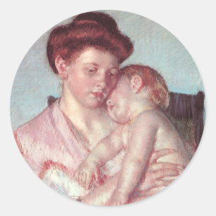 Adesivo Impressionismo Vintage, Bebê Sonolento por Mary Ca