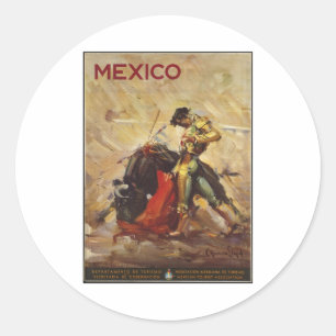 Adesivo Impressões retros do anúncio do poster das viage