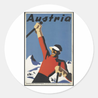 Adesivo Impressões viagens vintage  de anúncio Poster