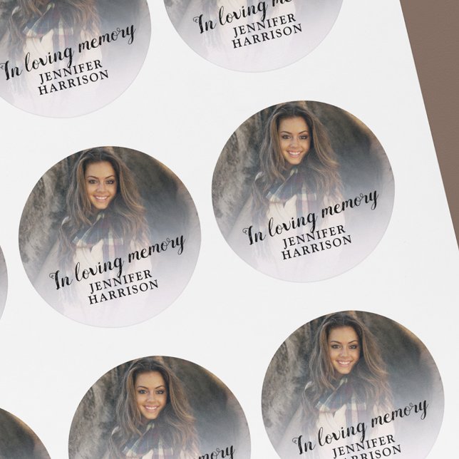 Adesivo In loving memory photo button (Criador carregado)