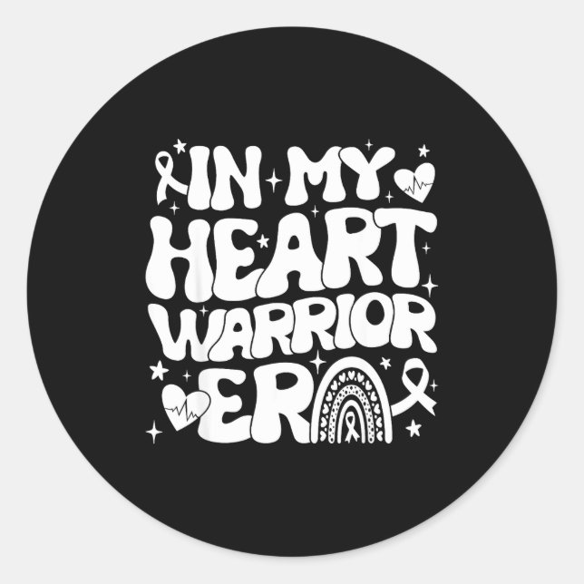 Adesivo In My Heart Warrior Era Heart Disease Awareness We (Frente)