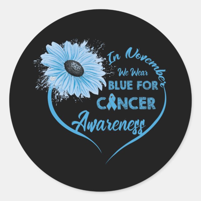 Adesivo In November We Wear Blue For Diabetes Awareness (Frente)