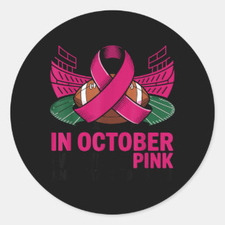 Adesivo in October nk Breast Cancer Awareness Football
