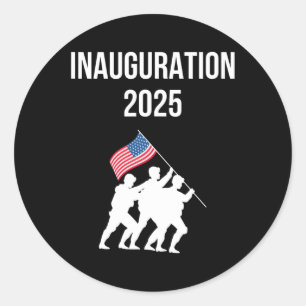 Adesivo Inauguração 2025 Patriótico de Bandeira Americano