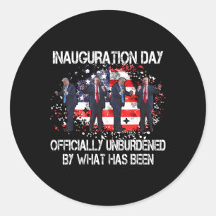 Adesivo Inauguração 2025 Trump Oficialmente Desembolsado 4