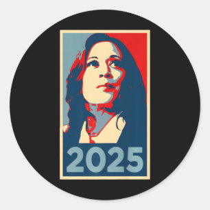 Adesivo Inauguração de 2025 Kamala Harris Obama Poster 47º