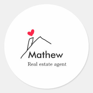 Adesivo Inauguração do edifício do corretor imobiliário