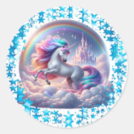 Adesivo Incêndio no Castelo Unicorn Sticker - Rainbow Fant