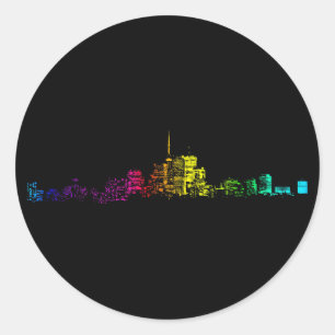 Adesivo Inclinação da skyline de Toronto