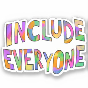 Adesivo Incluir toda a diversidade tipográfica