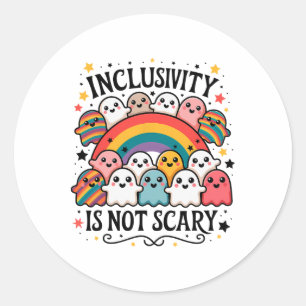 Adesivo Inclusividade Não É Assustadora - Fantasma Bonito