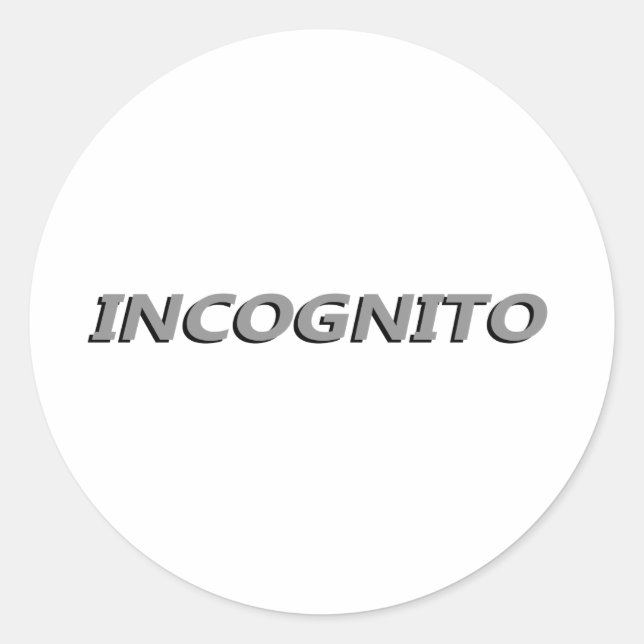 Adesivo Incognito (Frente)