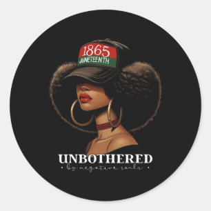 Adesivo Incomodado Por Almas Negativas Afro Black Girl Ame