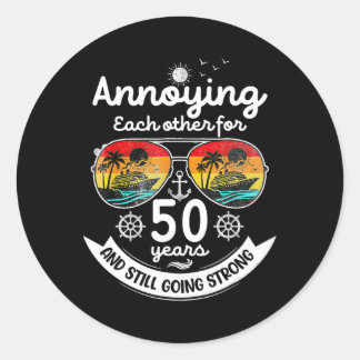 Adesivo Incomodando um ao Outro 50 Ano 50º Aniversário de 