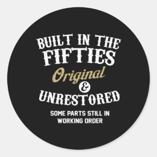 Adesivo Incorporado No Original Do Anos 50 E No 50º