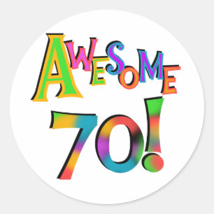 Adesivo Incrível 70 t-shirts e presentes