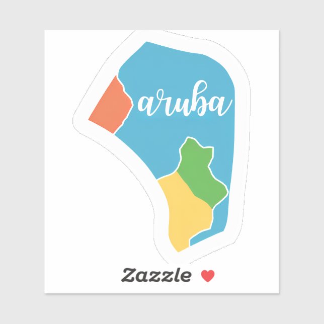 Adesivo Incrível aruba (Folha)