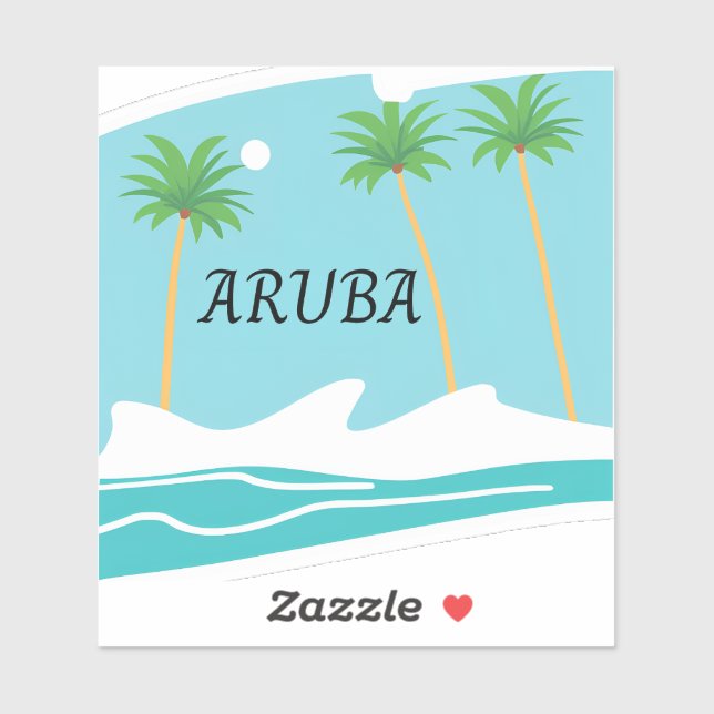 Adesivo Incrível aruba (Folha)