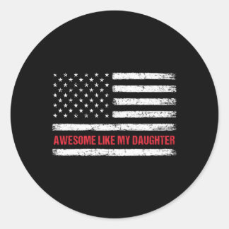 Adesivo Incrível Como Minha Filha, Usa Bandeira 4 De Julho