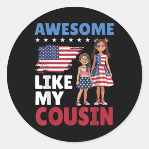 Adesivo Incrível Como Minha Prima Família Americana Patrió