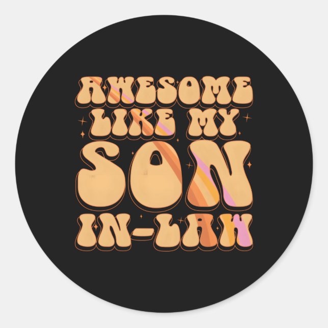 Adesivo Incrível Como O Meu Dia de os pais Da Mãe Do Filho (Frente)