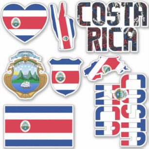Adesivo Incrível Costa Rica Forma Símbolos Nacionais