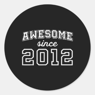 Adesivo Incrível Desde 2012 Aniversário de 13 anos Menino