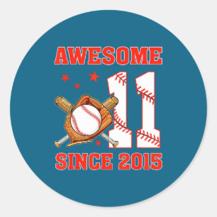 Adesivo Incrível desde 2015 meninos de 11 anos beisebol de