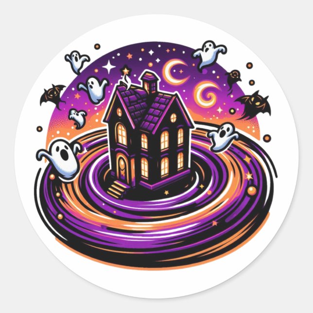 Adesivo Incrível Halloween Sticker Ghosts (Frente)