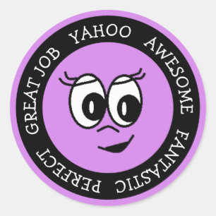 Adesivo Incrível Trabalho Roxo Vinhetas