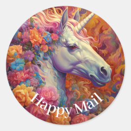 Adesivo Incrível Unicorn Happy Mail