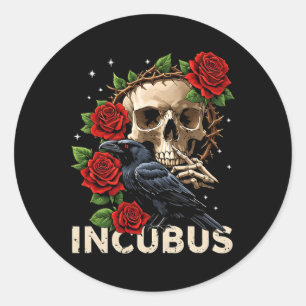 Adesivo Incubus Crow Esquerdo Flor Esquerdo Halloween Figu