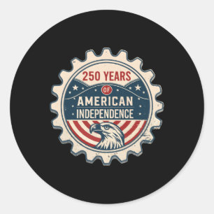 Adesivo Independente dos Estados Unidos, 250 anos, anivers