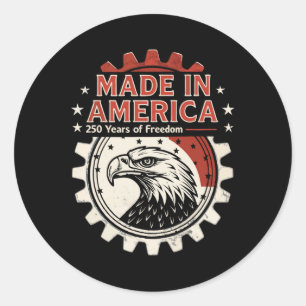 Adesivo Independente dos Estados Unidos, 250 anos, anivers