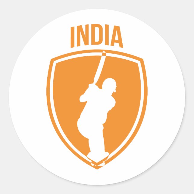 Adesivo Índia Cricket Crest (Frente)