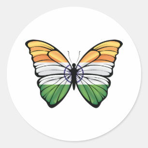 Adesivo Índia Hypolimnas Butterfly