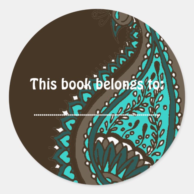 Adesivo Índia! Teal - Book Sticker (Frente)